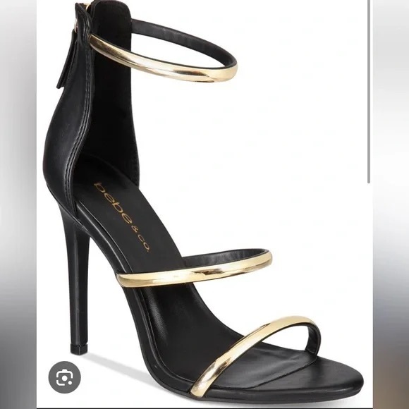 BEBE | Berdine Ankle-Strap Dress Sandals 6.5 - Picture 10 of 12